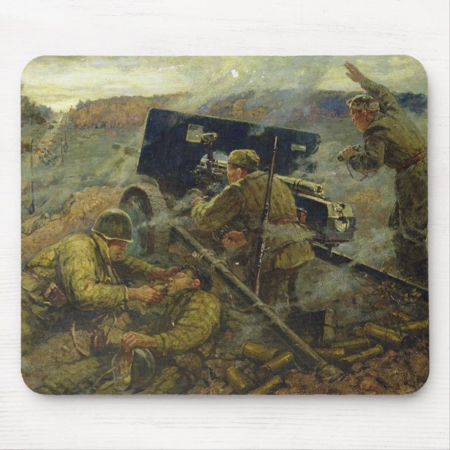 Striden av Yelnya nära Moscow i 1941 Musmatta (Framsidan)