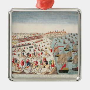 Striden av Yorktown, 19th Oktober 1781 Julgransprydnad Metall