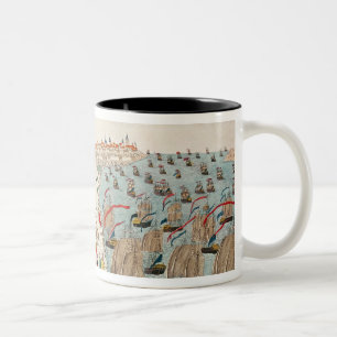 Striden av Yorktown, 19th Oktober 1781 Två-Tonad Mugg