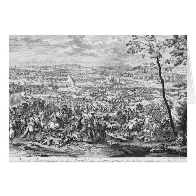Striden av Zenta, 1697 Hälsningskort (Framsidan Horizontal)