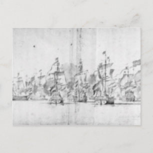 Striden i Solebay den 28 maj 1672 Vykort