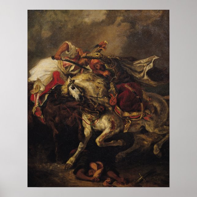 Striden mellan Giaour och Hassan Poster (Framsidan)