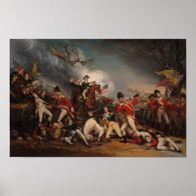 Striden mellan Princeton och John Trumbull Poster (Framsidan)