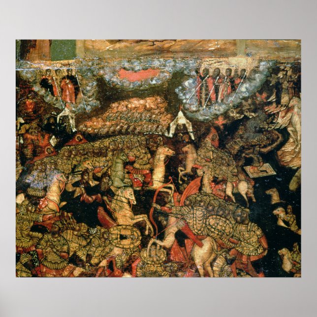 Striden mellan ryska och tariska trupper poster (Framsidan)