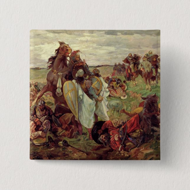 Striden mellan Ryss och Tatars, 1916 Knapp (Framsida)