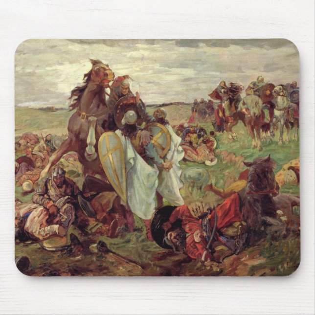 Striden mellan Ryss och Tatars, 1916 Musmatta (Framsidan)