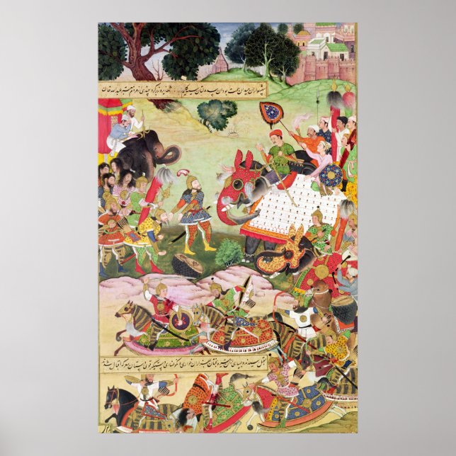 Striden mellan styrkorna Persia och Turan Poster (Framsidan)