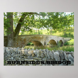 Striden mot Antietam: Burnside's Bridge Photo Post Poster
