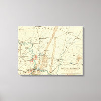Striden mot antietam - Krig Panoramic Karta 7