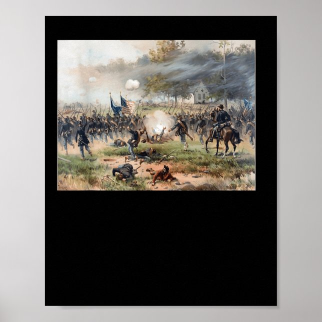 Striden mot antietam - Krig Poster (Framsidan)