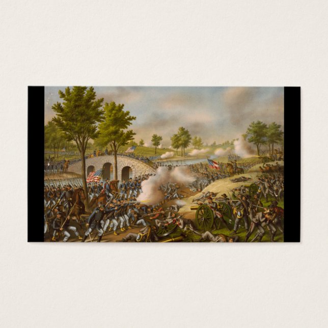 Striden mot Antietam - Potomacarmén: c. 1862 Visitkort (Framsidan)