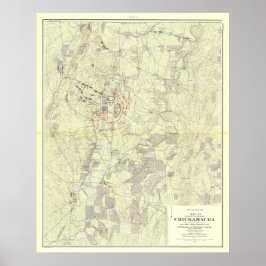 Striden mot Chickamauga Poster