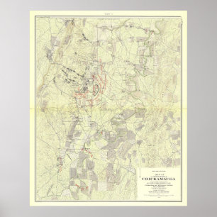 Striden mot Chickamauga Poster