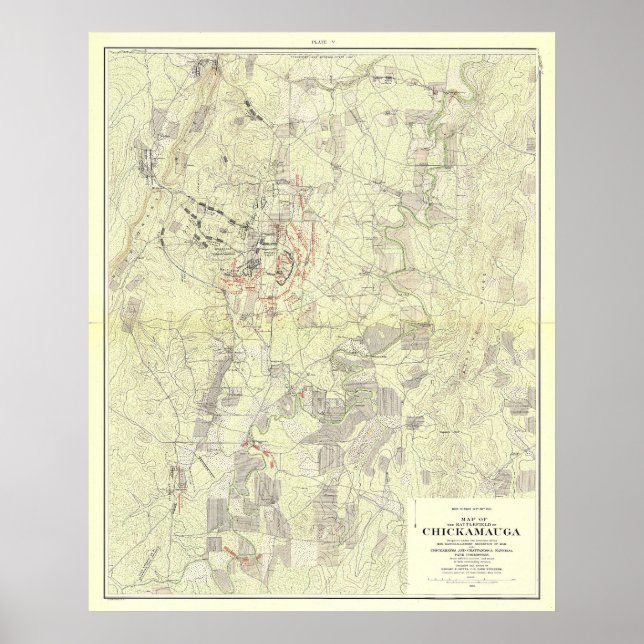 Striden mot Chickamauga Poster (Framsidan)