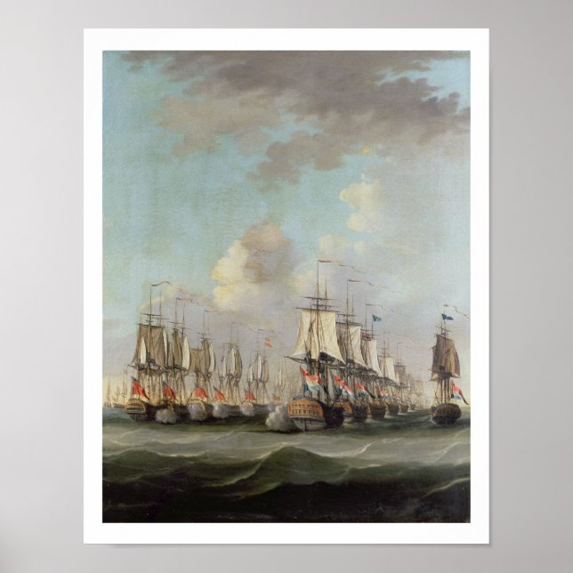 Striden mot Dogger Bank, som visar "Holland" a Poster (Framsidan)