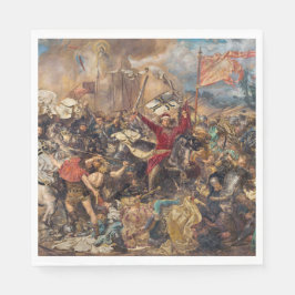 Striden mot Grunwald (medeltida militärscenen) (Kr Pappersservett