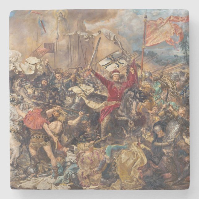 Striden mot Grunwald (medeltida militärscenen) (Kr Stenunderlägg (Framsidan)