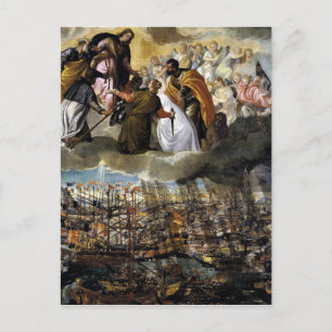 Striden mot Lepanto av Paolo Veronese Vykort