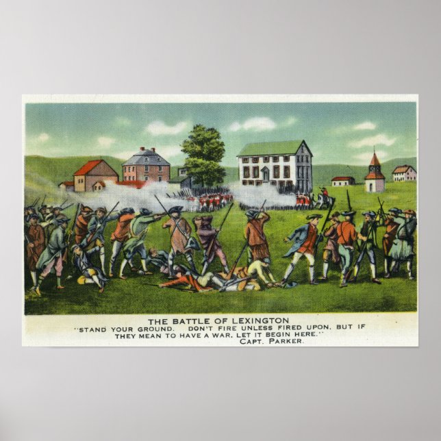 Striden mot Lexington Scene Poster (Framsidan)