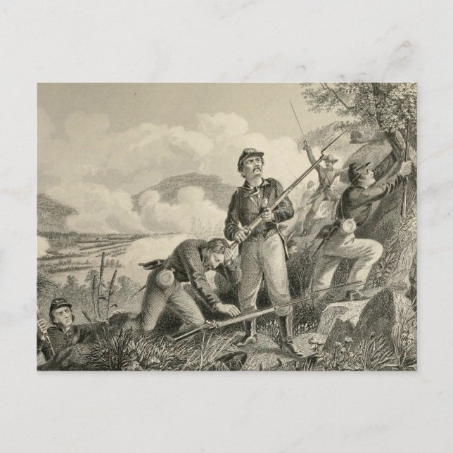 Striden mot missionärsgruppen Ridge Vykort (Framsida)