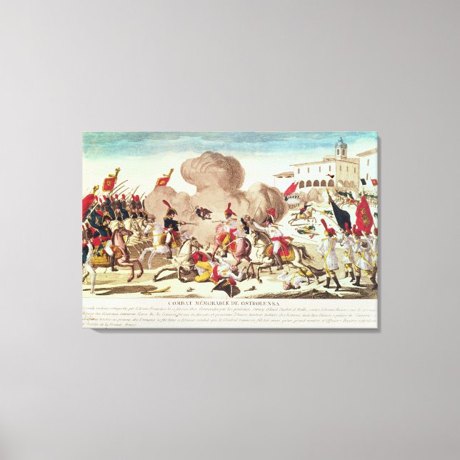 Striden mot Ostrolenka Canvastryck (Framsida)