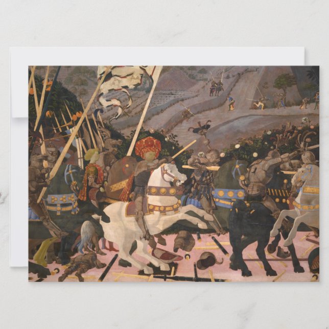 Striden mot San Romano (medeltida målning av Krig) (Framsida)