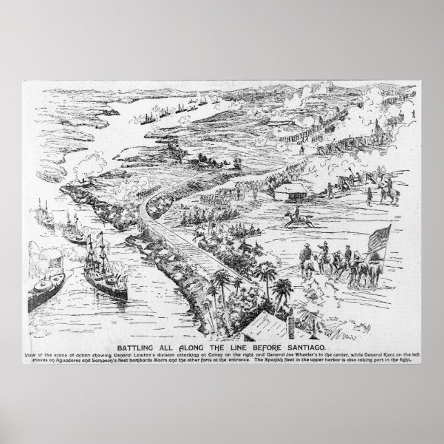 Striden mot Santiago Poster (Framsidan)