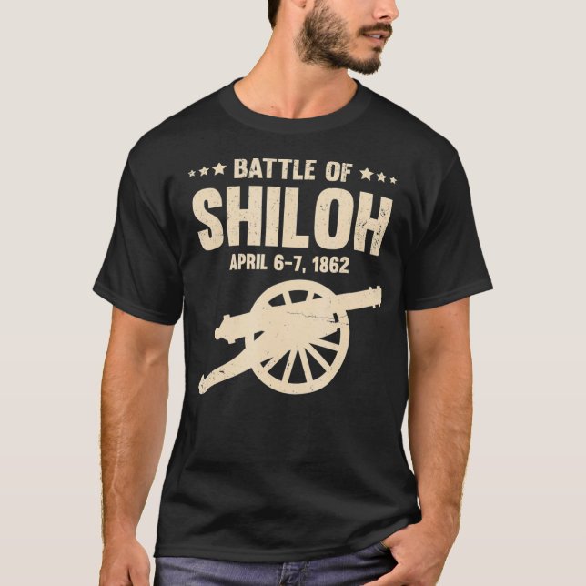 Striden mot Shiloh Civil Krig Tennessee T Shirt (Framsida)