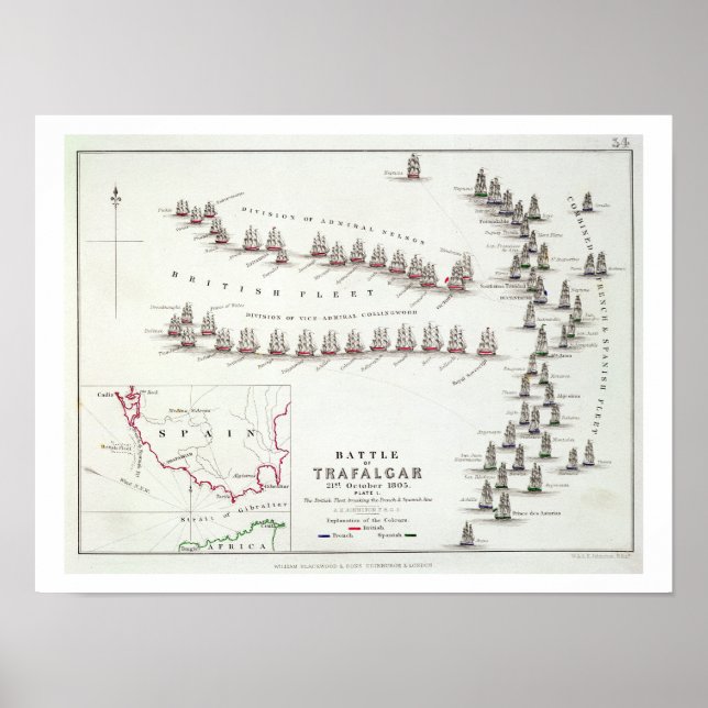 Striden mot Trafalgar den 21 oktober 1805, The Br Poster (Framsidan)