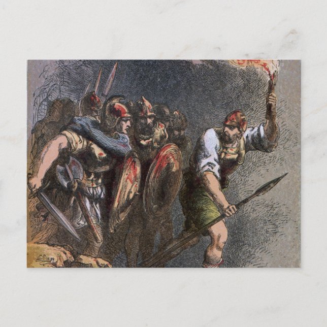 Striden mot Veii Vykort (Framsida)