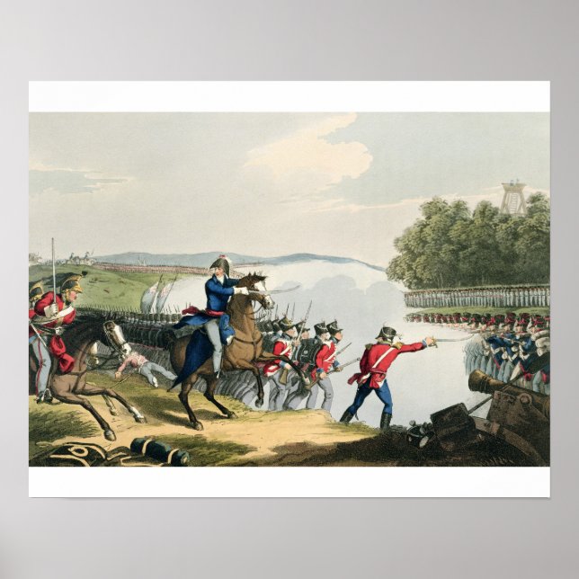 Striden mot Waterloo beslutad av brunnshertigen Poster (Framsidan)