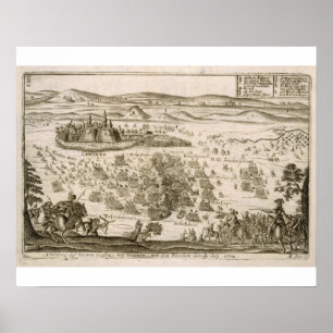 Striden nära staden Levice 1664, illustrati Poster