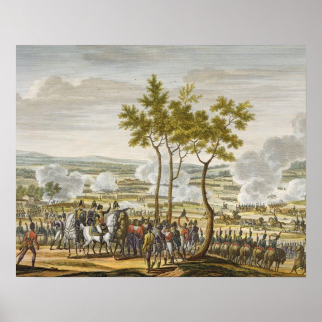 Striden om Abensberg den 20 april 1809, graverad a Poster (Framsidan)
