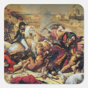 Striden om Aboukir den 25 juli 1799 Fyrkantigt Klistermärke