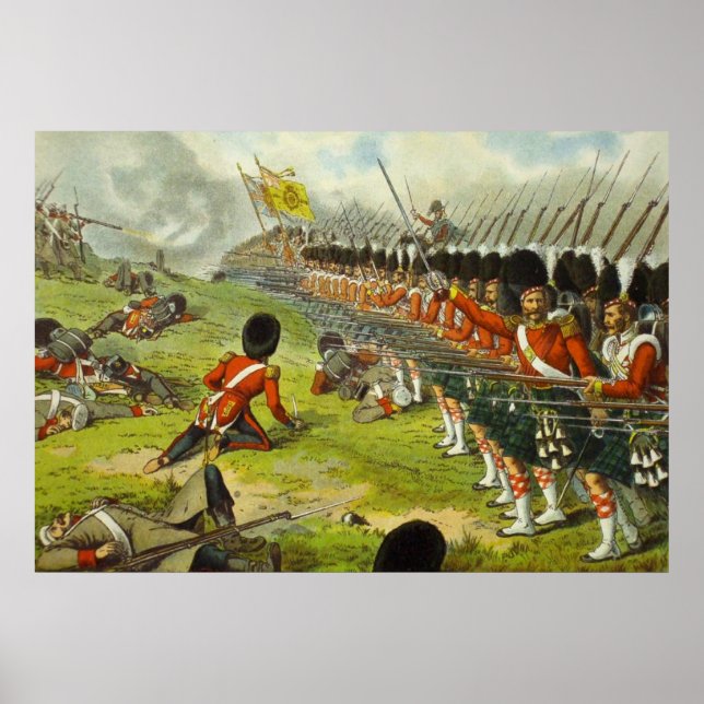 Striden om Alma Sutherland Highlanders 1854 Poster (Framsidan)
