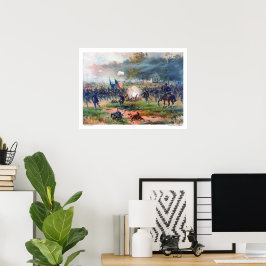 Striden om antietam Thure de Thulstrup 1887 Restor Poster