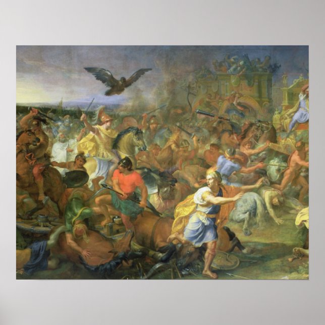 Striden om Arbela (eller Gaugamela) 331 BC, 1673 Poster (Framsidan)