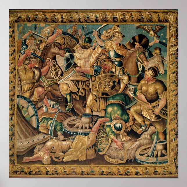 Striden om Arbelles i 333 BC, Aubusson Poster (Framsidan)