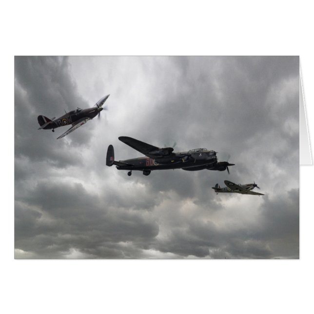 Striden om British Memorial Flight Hälsningskort (Framsidan Horizontal)