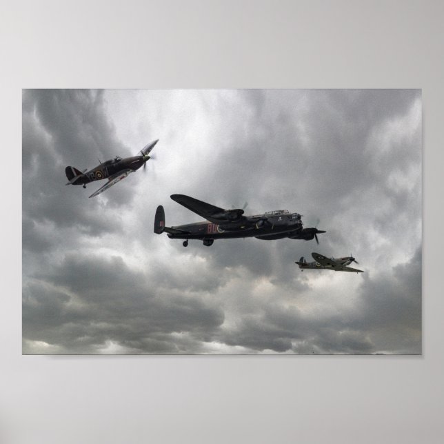 Striden om British Memorial Flight Poster (Framsidan)