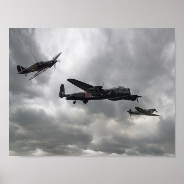 Striden om British Memorial Flight Poster (Framsidan)