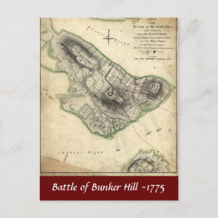 Striden om Bunker Backe-1775 Vykort