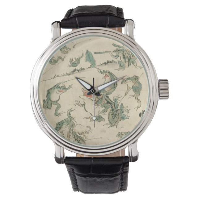 Striden om grodorna - Kawanabe Kyosai Armbandsur (Framsida)