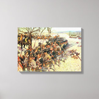 Striden om Guilford Domstol amerikanska Revolution Canvastryck
