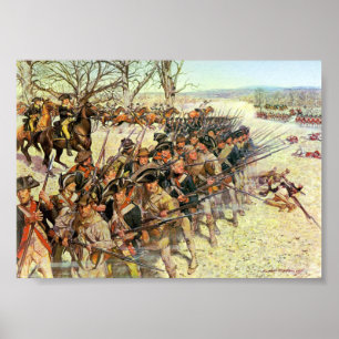 Striden om Guilford Domstol amerikanska Revolution Poster