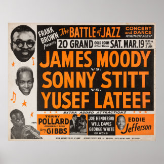 Striden om Jazz-Vintagen Poster