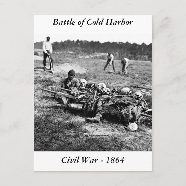 Striden om Kall Harbour, 1864 Vykort (Framsida)