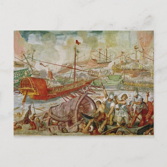 Striden om Lepanto, 1571, 1600 Vykort (Framsida)