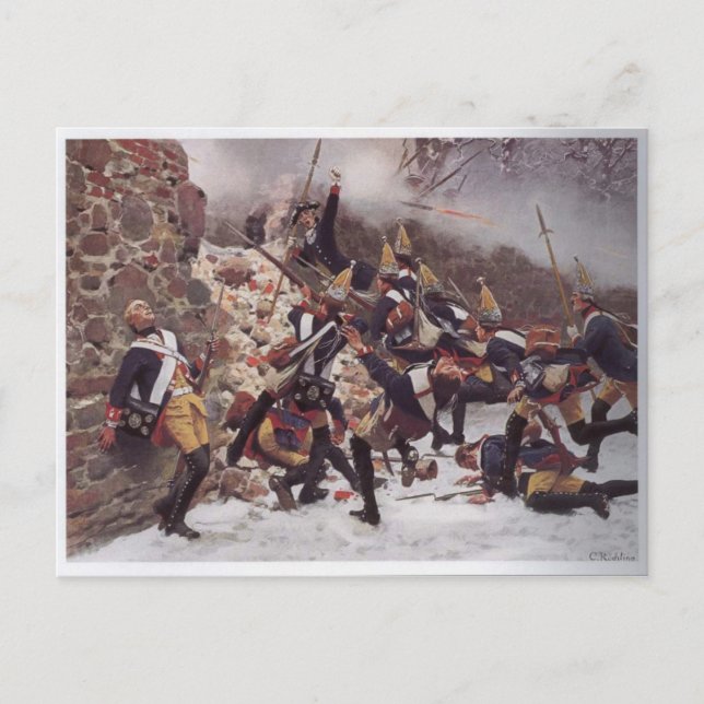 Striden om Leuthen Vykort (Framsida)