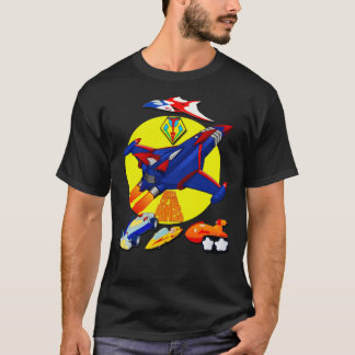 Striden om Logotypen i Planets Gatchaman Fordon T Shirt